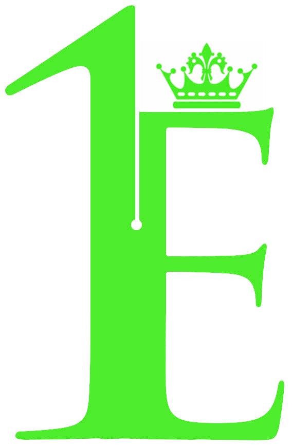 1 E