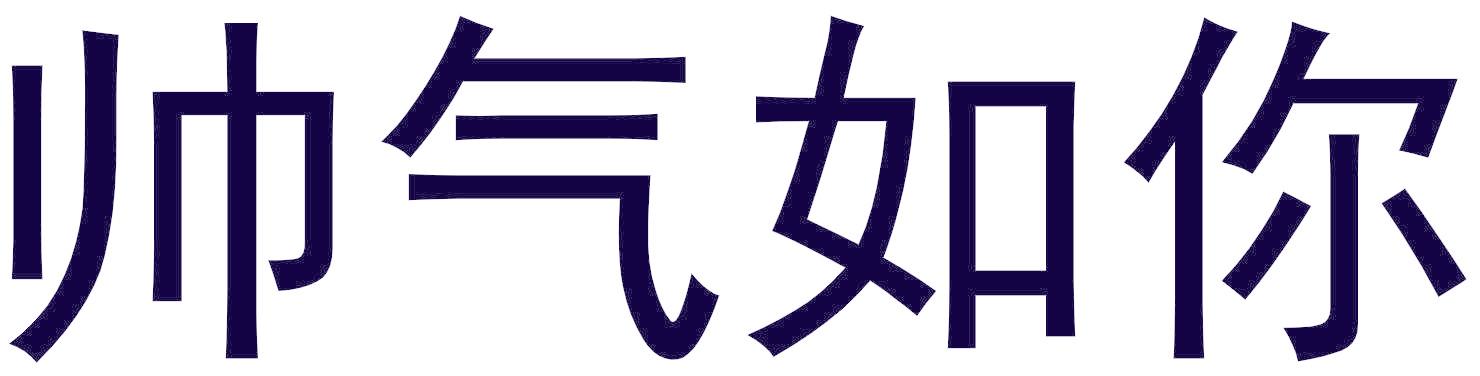 帅气如你