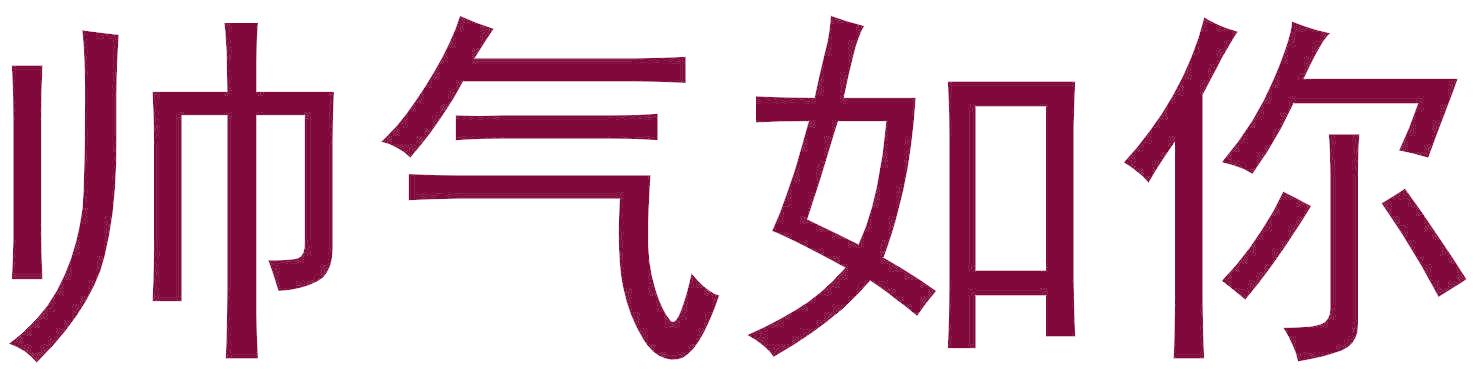 帅气如你